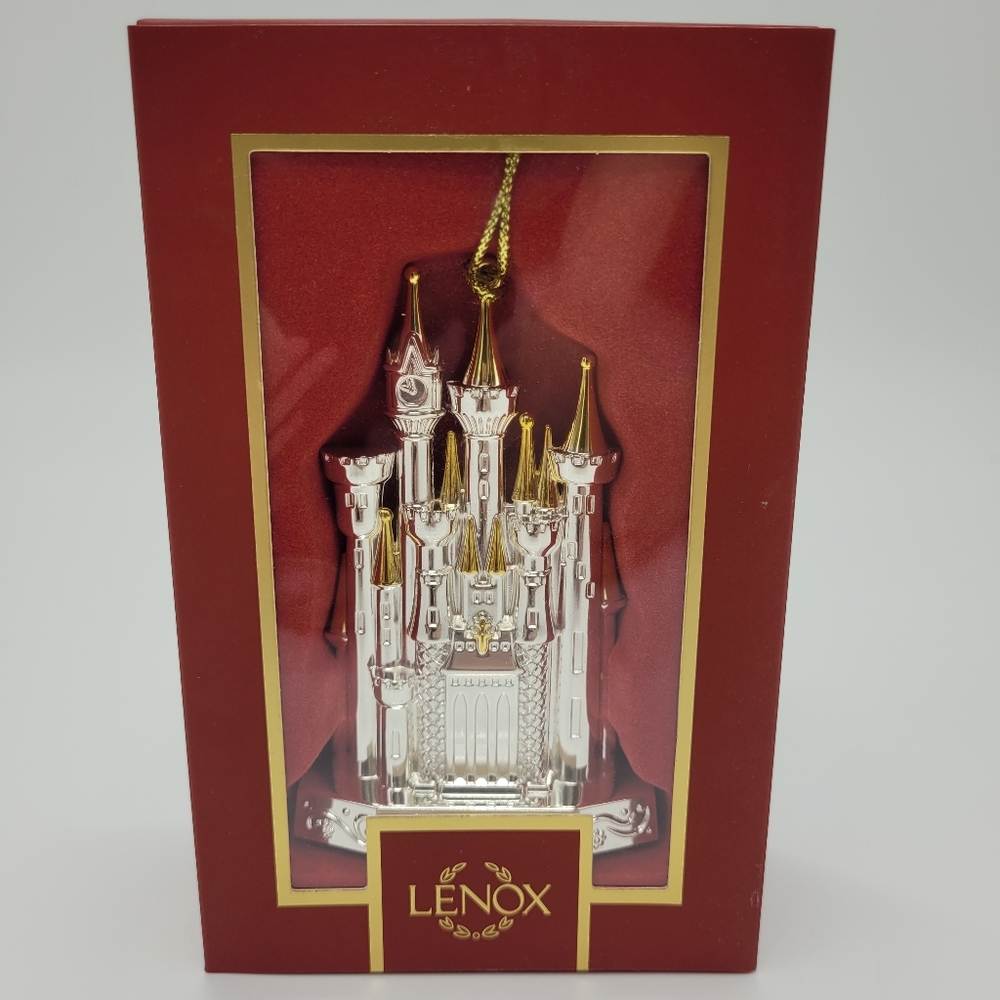 Lenox Disney Castle 2024 Showcase Collection Gold Silver Tone Ornament NEW